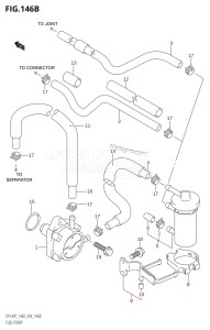 DF140Z From 14001Z-880001 (E03)  2008 drawing FUEL PUMP (K6,K7,K8,K9,K10,011)