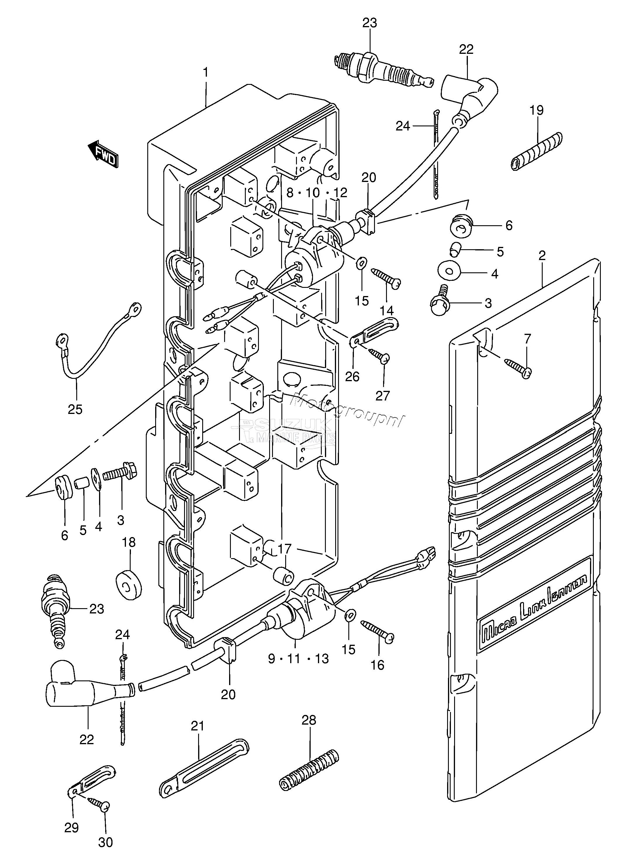 IGNITION COIL DT150 /​ 175 /​ 200(T) (MODEL:89~00)(*)