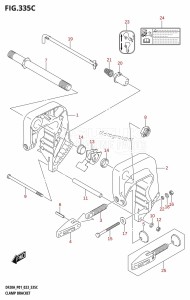 DF9.9B From 00995F-340001 (E01)  2023 drawing CLAMP BRACKET (DF9.9BR,DF15AR,DF20AR)