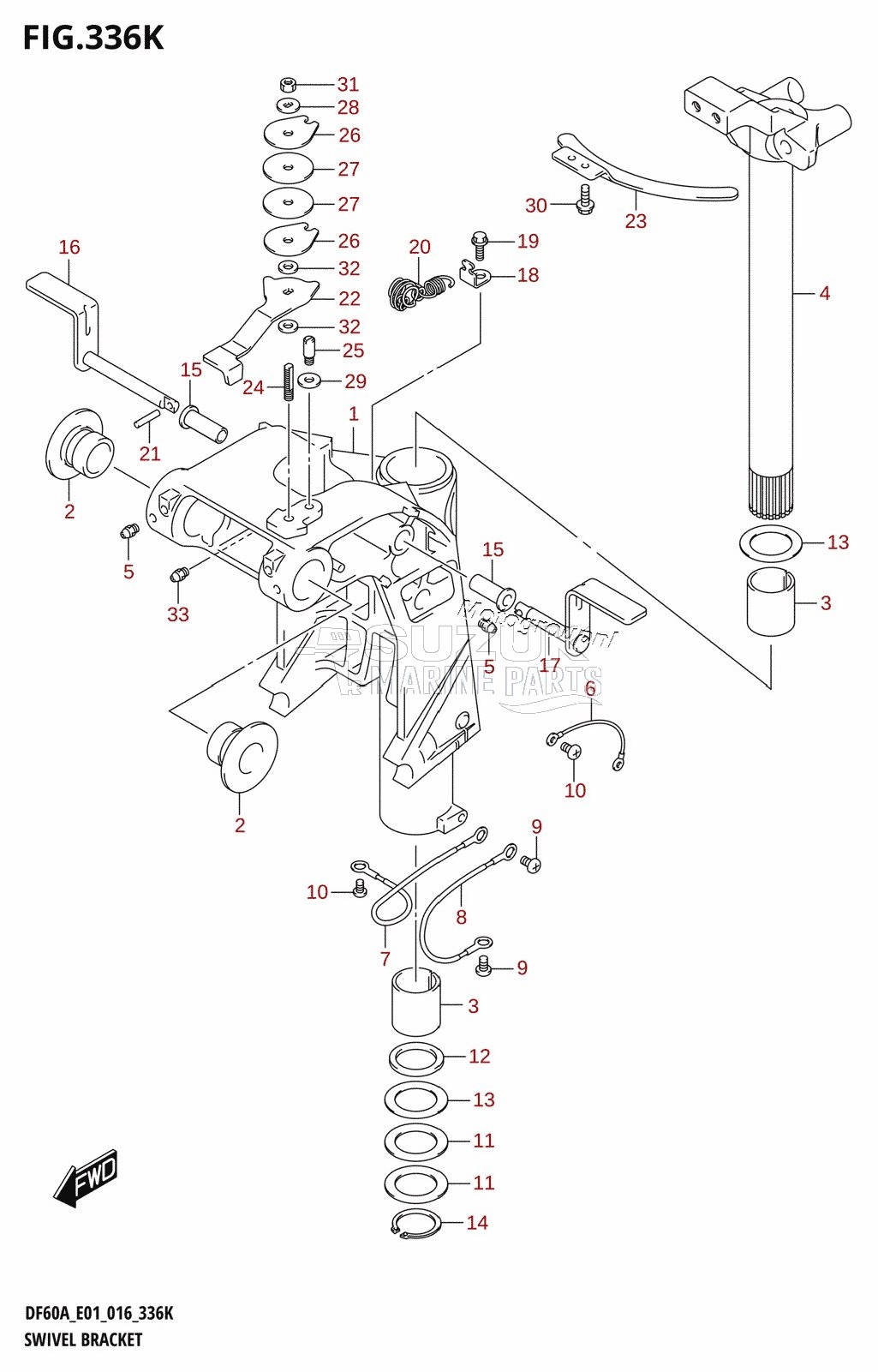 SWIVEL BRACKET (DF60AQH:E40)