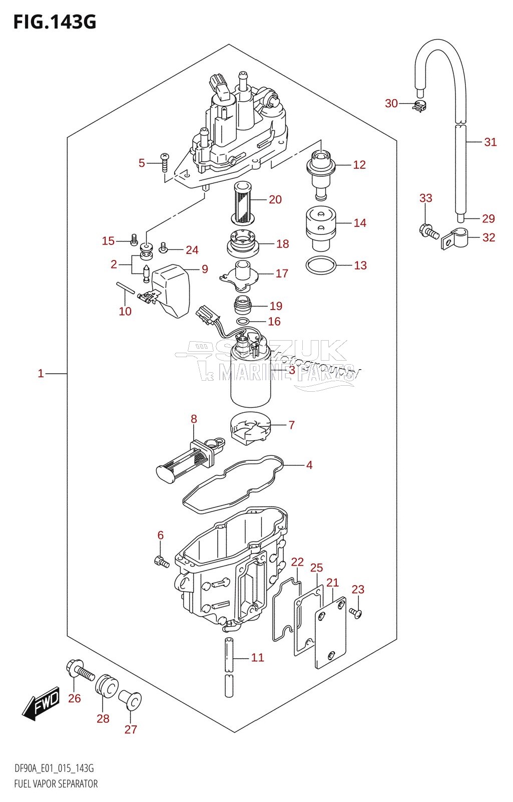 FUEL VAPOR SEPARATOR (DF90A:E01)