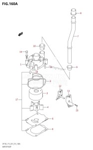 DF175T From 17502F-310001 (E01 E40)  2013 drawing WATER PUMP (DF150T:E01)