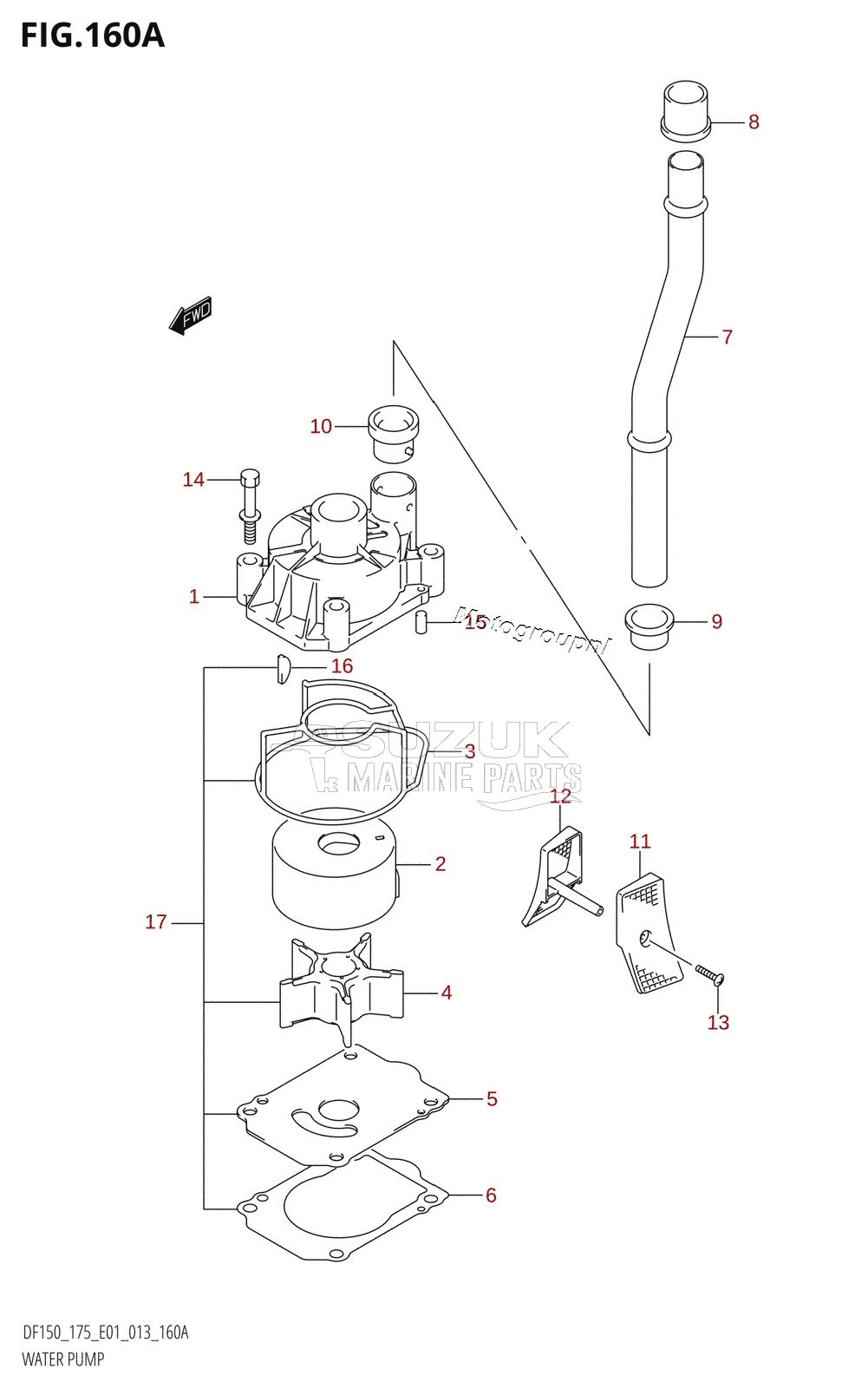 WATER PUMP (DF150T:E01)