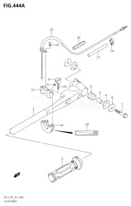 00252F-210001 (2012) 2.5hp P01-Gen. Export 1 (DF2.5) DF2.5 drawing TILLER HANDLE