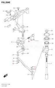 DF250Z From 25003Z-710001 (E03 E40)  2017 drawing CLUTCH SHAFT (DF250T:E03)