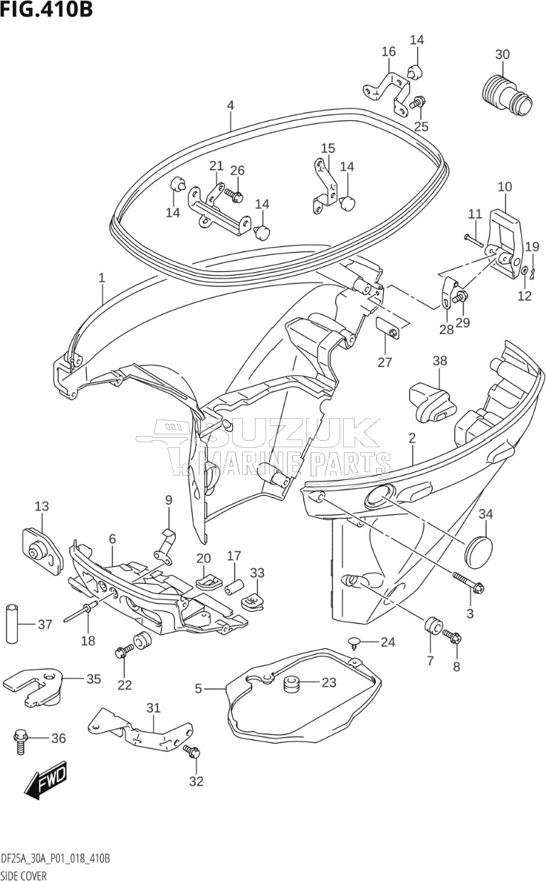 SIDE COVER (DF25AR,DF30AR)