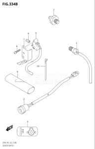 00994F-110001 (2011) 9.9hp P03-U.S.A (DF9.9A  DF9.9AR) DF9.9A drawing SENSOR / SWITCH (DF8AR)