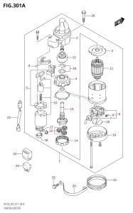 DF250 From 25003F-710001 (E03)  2017 drawing STARTING MOTOR