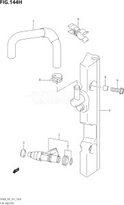 05003F-310001 (2013) 50hp E01-Gen. Export 1 (DF50A  DF50ATH) DF50A drawing FUEL INJECTOR (DF60A:E40)