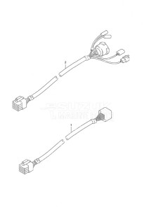 DF 25 V-Twin drawing Harness Remote Control