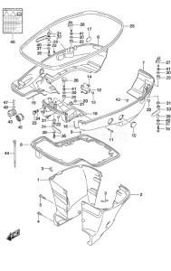 Outboard DF 300AP drawing Side Cover w/Transom (L)