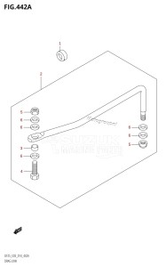 DF25 From 02503F-410001 (E03)  2014 drawing DRAG LINK (DF25R:E03)