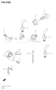 DF225Z From 22503Z-310001 (E01 E40)  2013 drawing SENSOR (DF250T:E40)