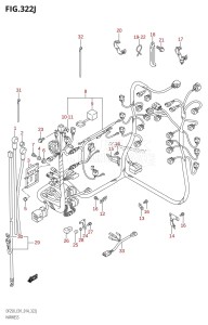 DF225Z From 22503Z-410001 (E01 E40)  2014 drawing HARNESS (DF250T:E01)