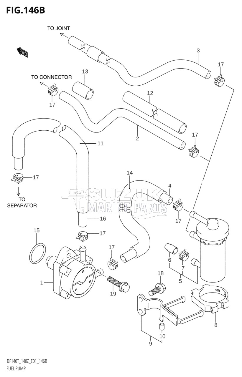 FUEL PUMP (DF140T:(K6,K7,K8,K9,K10),DF140Z:(K6,K7,K8,K9,K10,011))