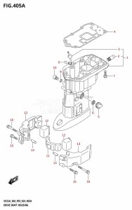 DF300A From 30002P-440001 (E11 - E40)  2024 drawing DRIVE SHAFT HOUSING (DF25A)