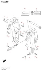 DF30A From 03003F-240001 (P01 P40)  2022 drawing CLAMP BRACKET (DF30AQ)