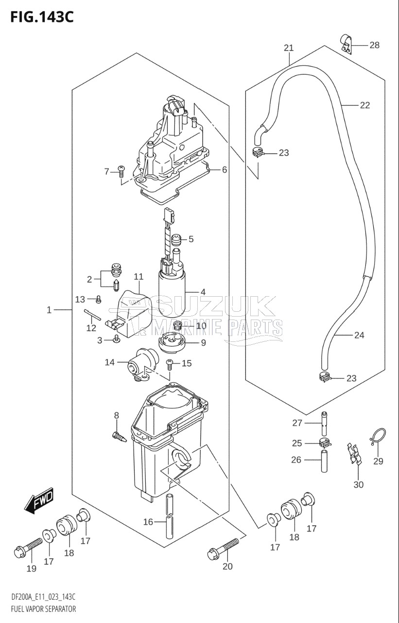 FUEL VAPOR SEPARATOR (E40:023)