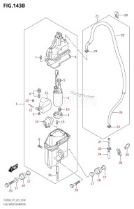 DF175AZ From 17503Z-340001 (E11 E40)  2023 drawing FUEL VAPOR SEPARATOR (E40:(020,021,022))