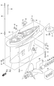 DF 200AP drawing Gear Case