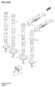 DF225Z From 22503Z-040001 (E01 E03 E40)  2020 drawing CAMSHAFT ((DF200T,DF200Z):(022,023))