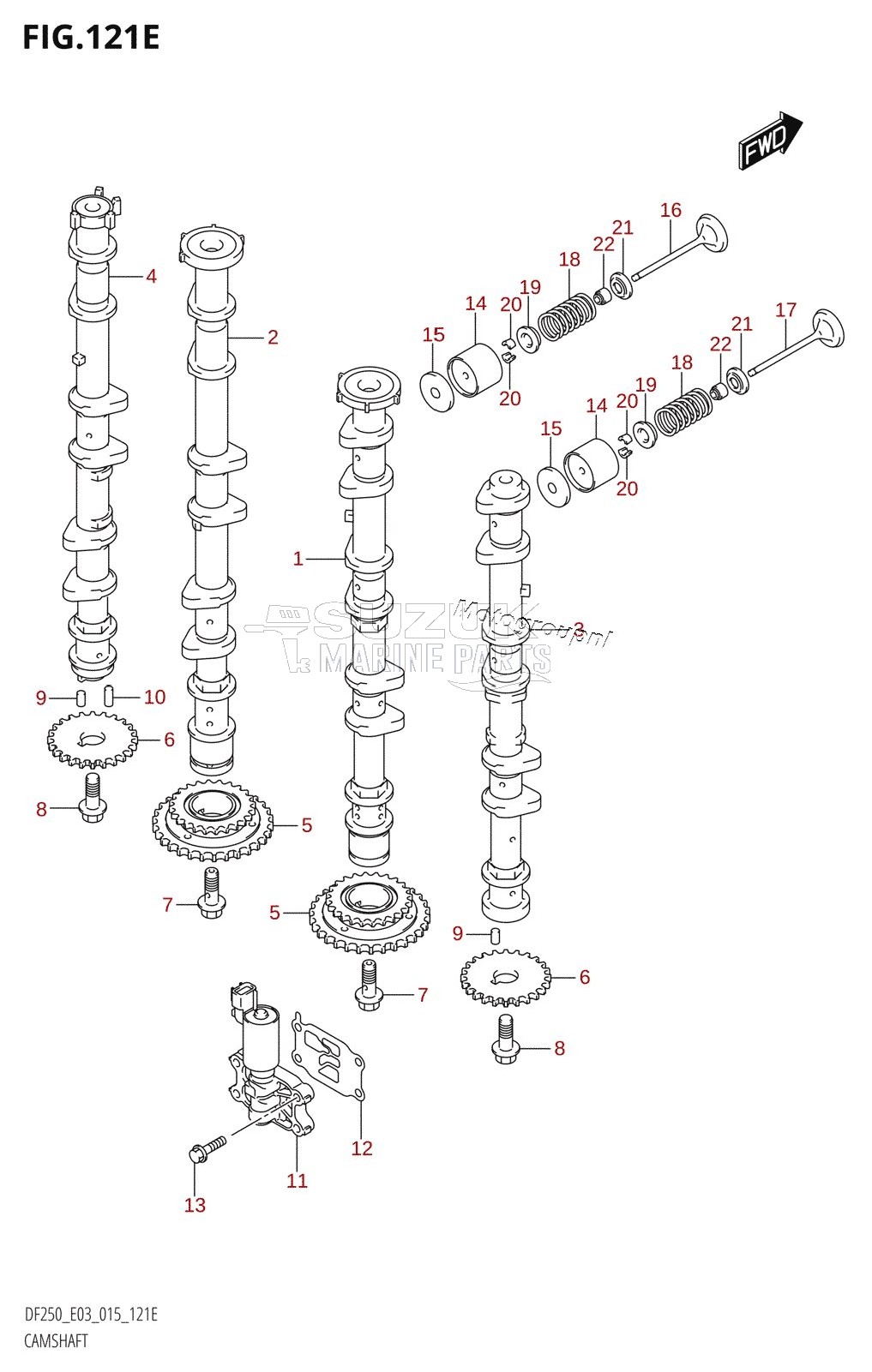 CAMSHAFT (DF250T:E03)