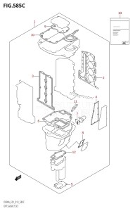 DF90A From 09003F-310001 (E01 E40)  2013 drawing OPT:GASKET SET (DF70ATH:E01)