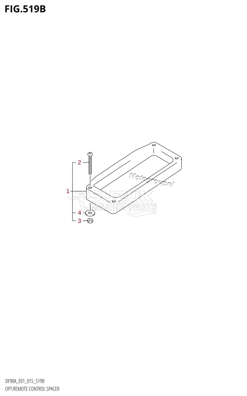 OPT:REMOTE CONTROL SPACER (DF70ATH:E40)