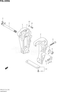 04004F-410001 (2014) 40hp E34-Italy (DF40AST) DF40A drawing CLAMP BRACKET (DF60A:E01)