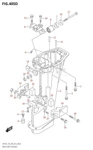 DT9.9A From 00993K-610001 (P36 P40)  2016 drawing DRIVE SHAFT HOUSING (DT9.9AK:P40)