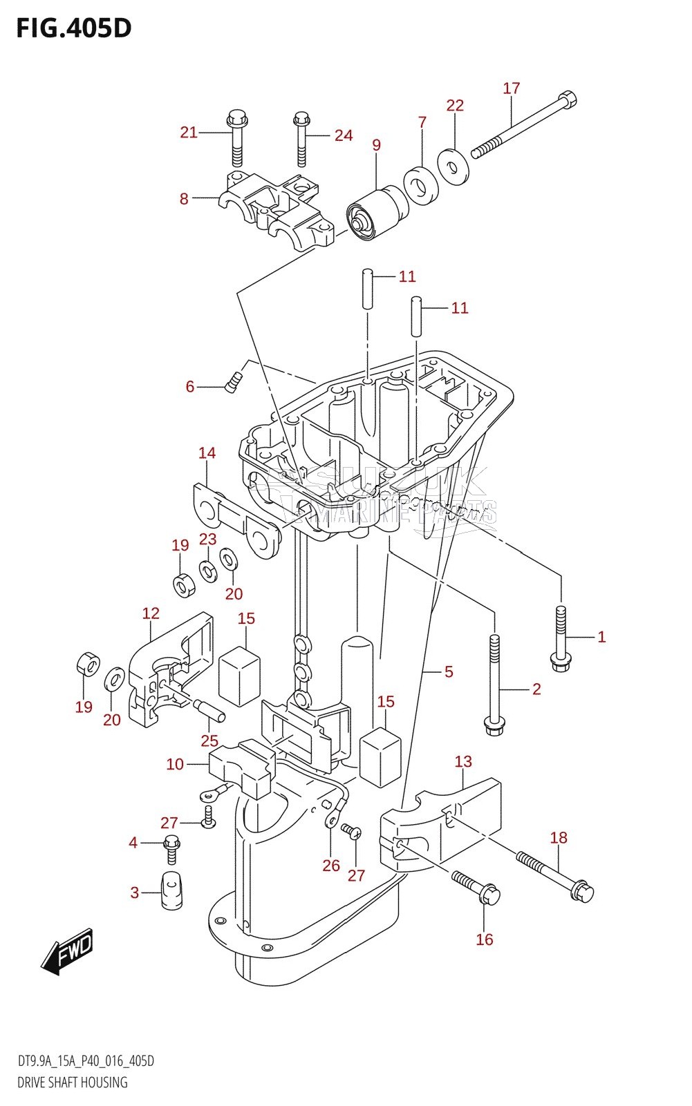 DRIVE SHAFT HOUSING (DT9.9AK:P40)