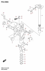 DF60A From 06002F-040001 (E01 E40 E03)  2020 drawing SWIVEL BRACKET (DF40A,DF50A)