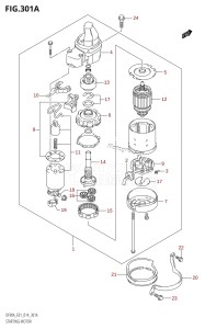 DF80A From 08002F-410001 (E01 E40)  2014 drawing STARTING MOTOR