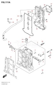 05004F-510001 (2005) 50hp E03-USA (DF50AVT) DF50A drawing CYLINDER HEAD (DF40A:E03)