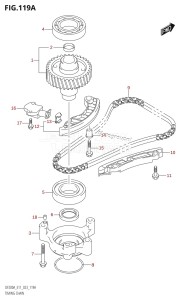 DF150AZ From 15003Z-240001 (E11 E40)  2022 drawing TIMING CHAIN