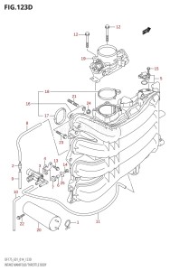 DF175Z From 17502Z-410001 (E01 E40)  2014 drawing INTAKE MANIFOLD /​ THROTTLE BODY (DF150TG:E40)