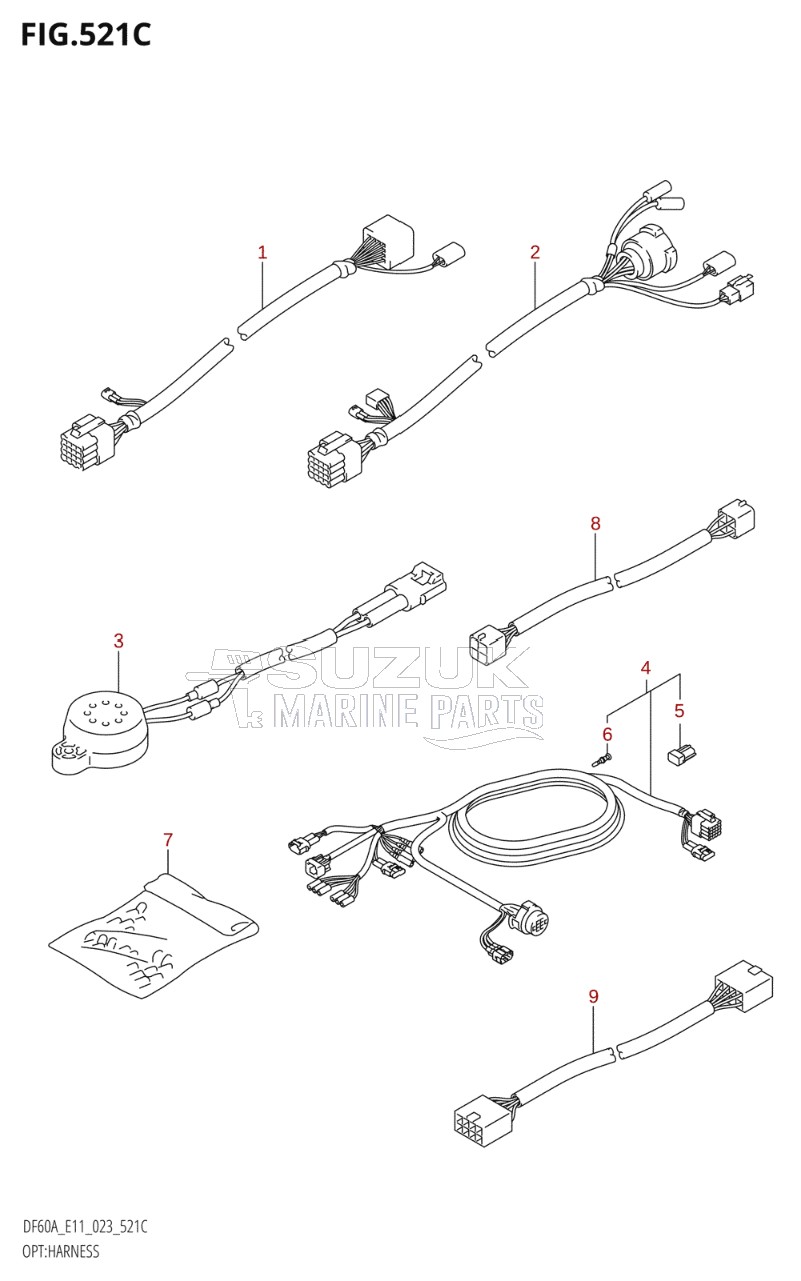 OPT:HARNESS ((DF40A,DF40AST,DF50A,DF60A,DF50AVT,DF60AVT,DF40ASVT):023)