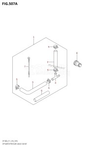 DF115A From 11503F-610001 (E01 E03 E11 E40)  2016 drawing OPT:WATER PRESSURE GAUGE SUB KIT