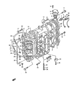 Outboard DT 85 drawing Cylinder