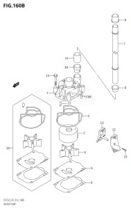 DF200Z From 20002Z-310001 (E01 E40)  2013 drawing WATER PUMP (DF200T:E40)