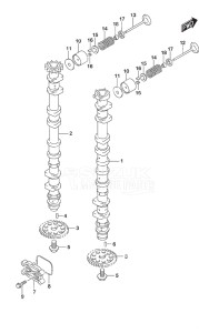 Outboard DF 150A drawing Camshaft