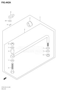 20002F-210001 (2012) 200hp E03-USA (DF200T) DF200 drawing DRAG LINK