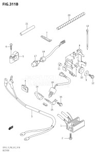 11503F-210001 (2012) 15hp P03-U.S.A (DF15) DF15 drawing RECTIFIER (DF9.9TH:P03)