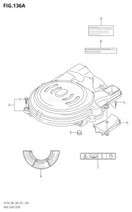 09003F-010001 (2010) 90hp E01 E40-Gen. Export 1 - Costa Rica (DF90ATHK10  DF90ATK10  DF90AWTHK10  DF90AWTK10) DF90A drawing RING GEAR COVER