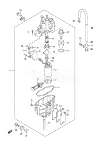 Outboard DF 140A drawing Fuel Vapor Separator