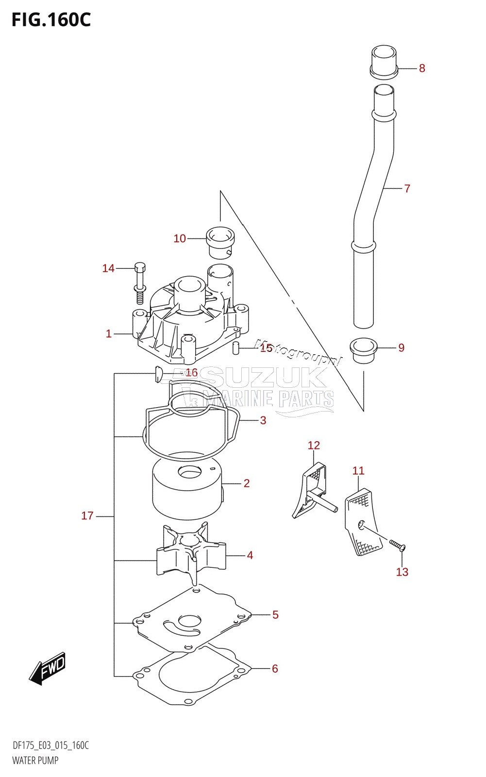 WATER PUMP (DF150Z:E03)