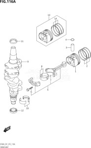 05003F-510001 (2005) 50hp E01-Gen. Export 1 (DF50A  DF50ATH) DF50A drawing CRANKSHAFT