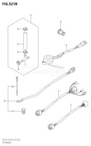 DF150Z From 15002Z-210001 (E01 E40)  2012 drawing OPT:HARNESS (DF150T:E40)