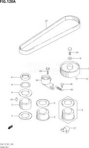 06001F-880001 (2008) 60hp E03-USA (DF60TK8) DF60 drawing TIMING BELT