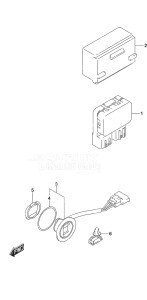 Outboard DF 25A drawing PTT Switch Remote Control w/Power Tilt